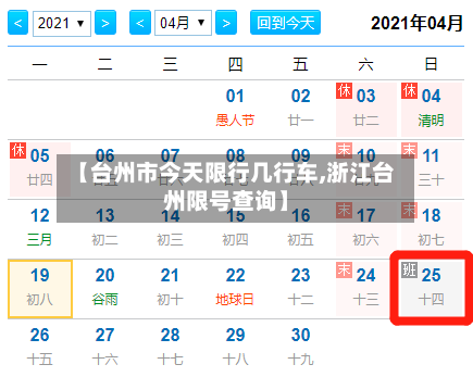 【台州市今天限行几行车,浙江台州限号查询】