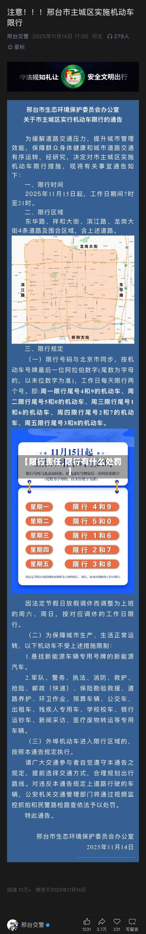 【限行责任,限行有什么处罚】-第2张图片