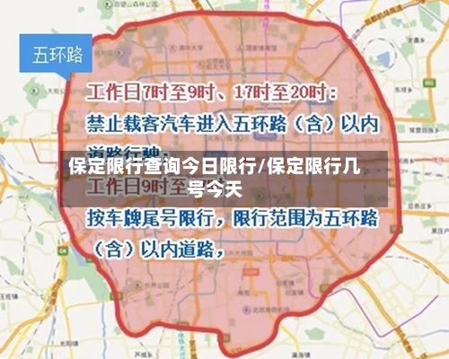 保定限行查询今日限行/保定限行几号今天-第3张图片